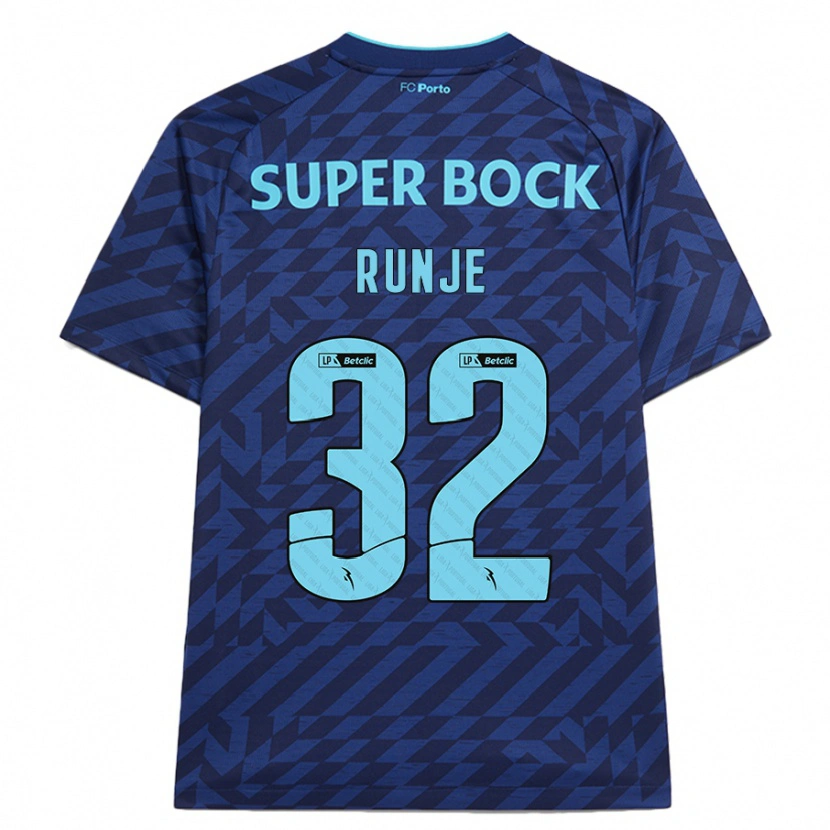 Danxen Mujer Camiseta Roko Runje #32 Azul Marino Equipación Tercera 2024/25 La Camisa México