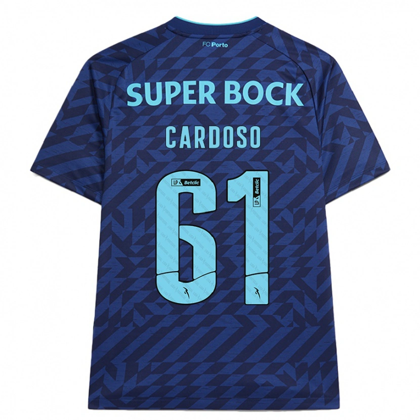 Danxen Mujer Camiseta Ivan Cardoso #61 Azul Marino Equipación Tercera 2024/25 La Camisa México