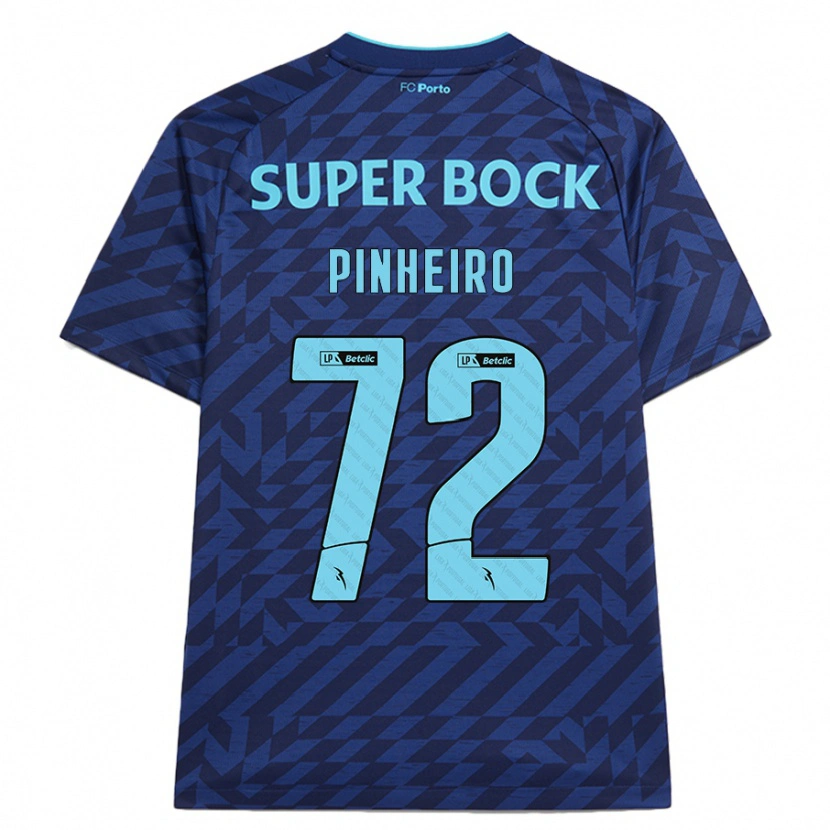 Danxen Mujer Camiseta Rodrigo Pinheiro #72 Azul Marino Equipación Tercera 2024/25 La Camisa México