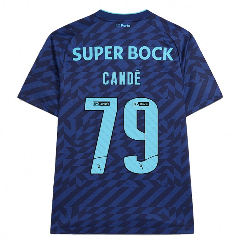 Danxen Mujer Camiseta Umaro Candé #79 Azul Marino Equipación Tercera 2024/25 La Camisa México