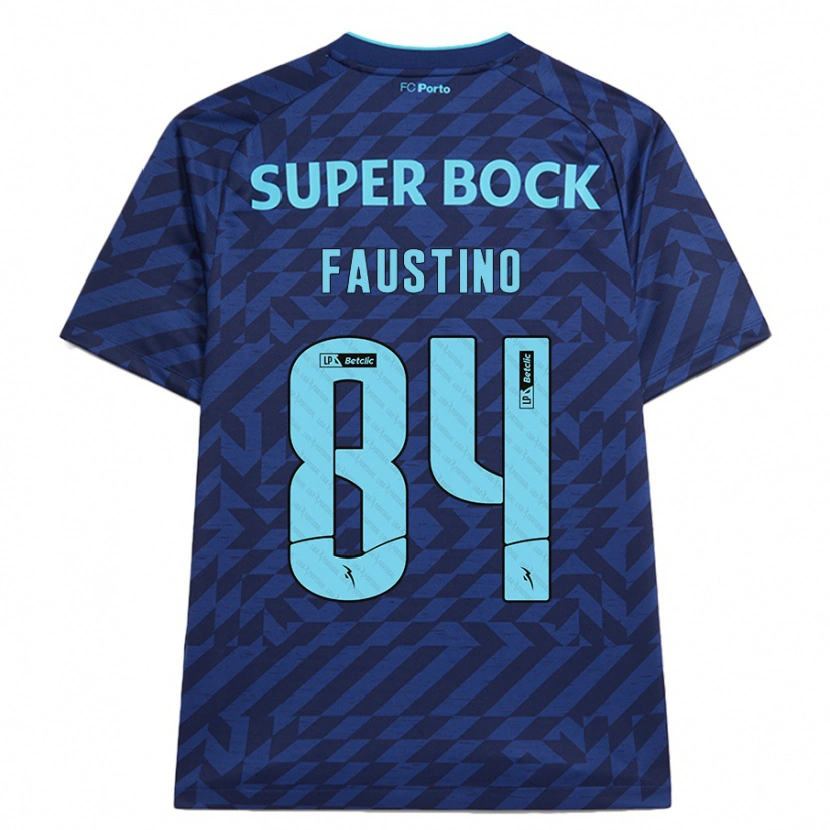 Danxen Mujer Camiseta Levi Faustino #84 Azul Marino Equipación Tercera 2024/25 La Camisa México