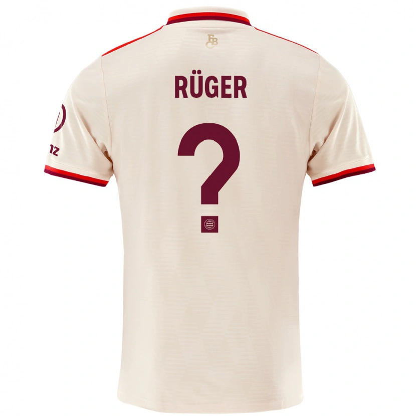 Danxen Mujer Camiseta Kurt Rüger #0 Lino Equipación Tercera 2024/25 La Camisa México