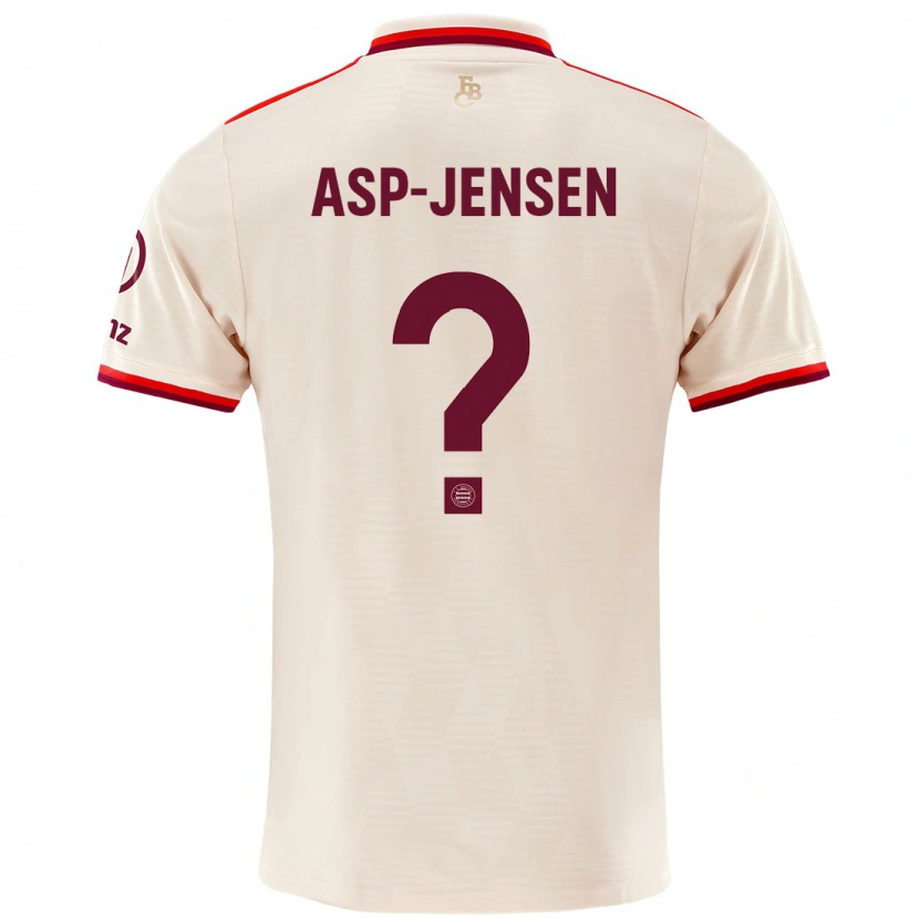 Danxen Mujer Camiseta Jonathan Asp-Jensen #0 Lino Equipación Tercera 2024/25 La Camisa México