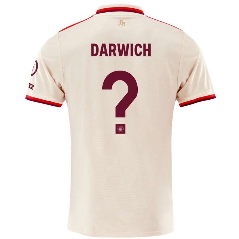Danxen Mujer Camiseta Maher Darwich #0 Lino Equipación Tercera 2024/25 La Camisa México