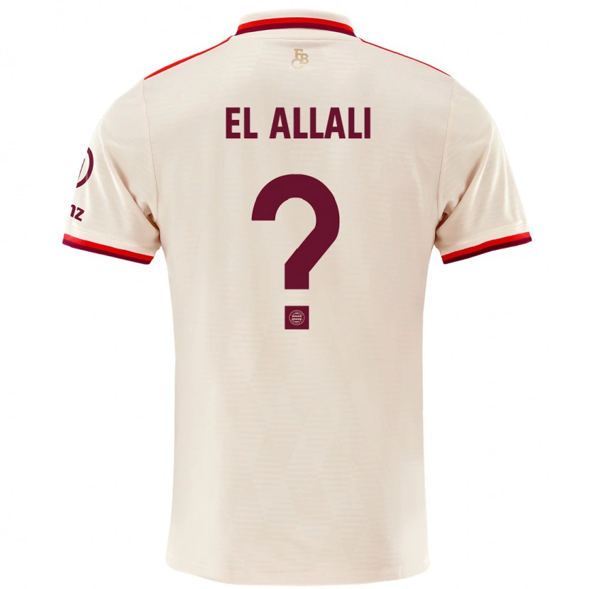 Danxen Mujer Camiseta Jonas El Allali #0 Lino Equipación Tercera 2024/25 La Camisa México