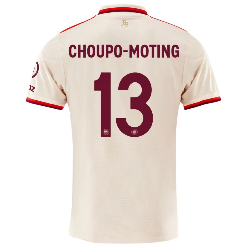 Danxen Mujer Camiseta Eric Maxim Choupo-Moting #13 Lino Equipación Tercera 2024/25 La Camisa México
