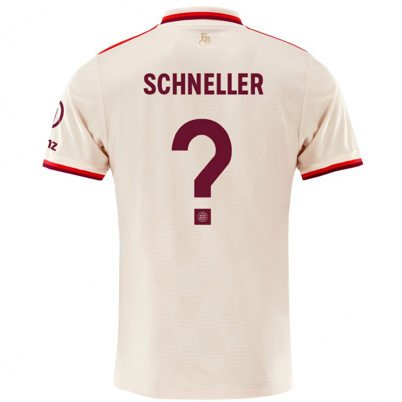 Danxen Mujer Camiseta Lukas Schneller #0 Lino Equipación Tercera 2024/25 La Camisa México