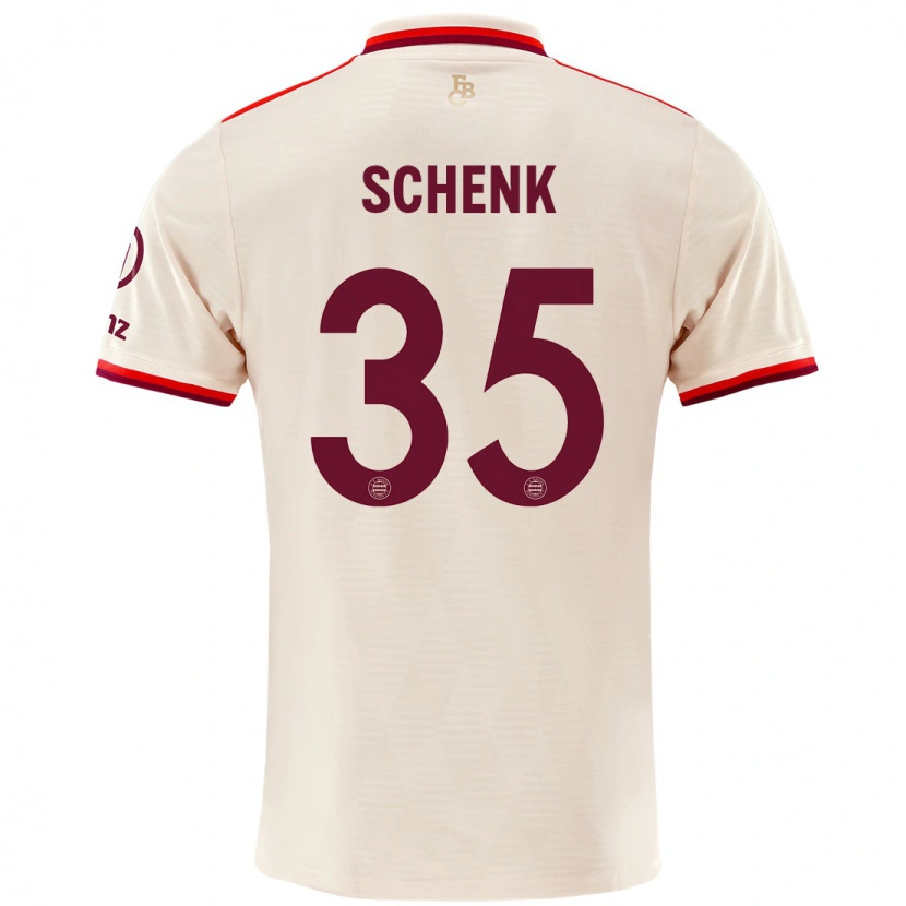 Danxen Mujer Camiseta Johannes Schenk #35 Lino Equipación Tercera 2024/25 La Camisa México