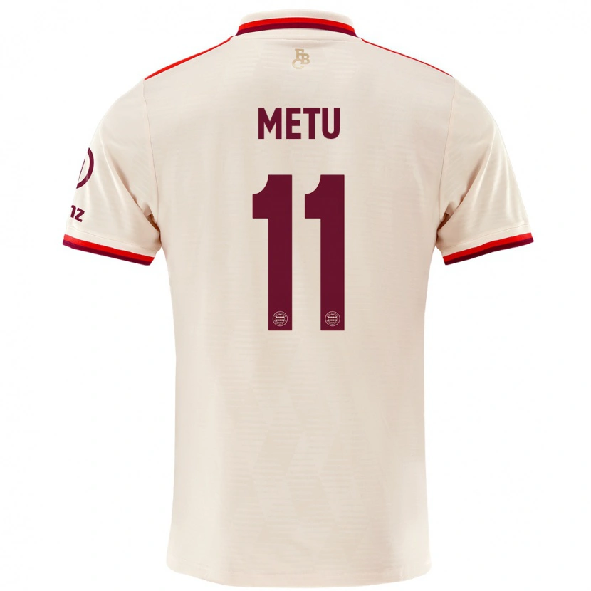 Danxen Mujer Camiseta Emilian Metu #11 Lino Equipación Tercera 2024/25 La Camisa México