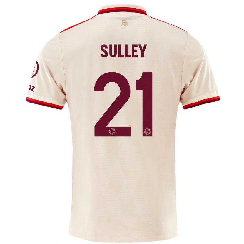 Danxen Mujer Camiseta Williams Baffour Sulley #21 Lino Equipación Tercera 2024/25 La Camisa México