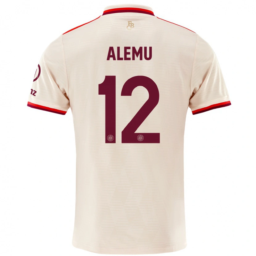 Danxen Mujer Camiseta Liul Alemu #12 Lino Equipación Tercera 2024/25 La Camisa México