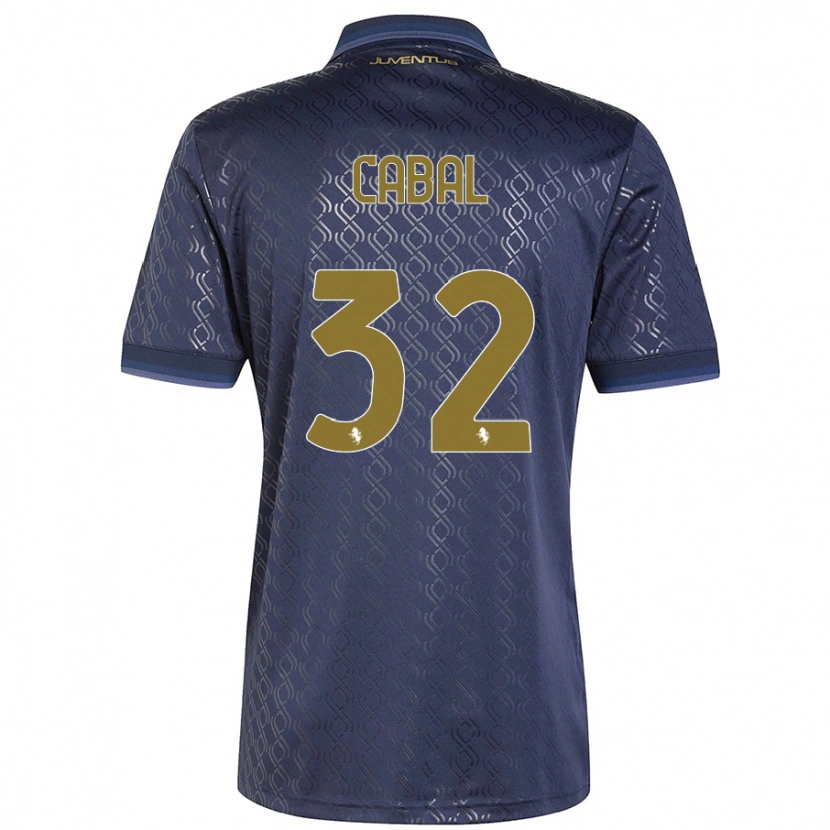 Danxen Mujer Camiseta Juan Cabal #32 Azul Marino Equipación Tercera 2024/25 La Camisa México