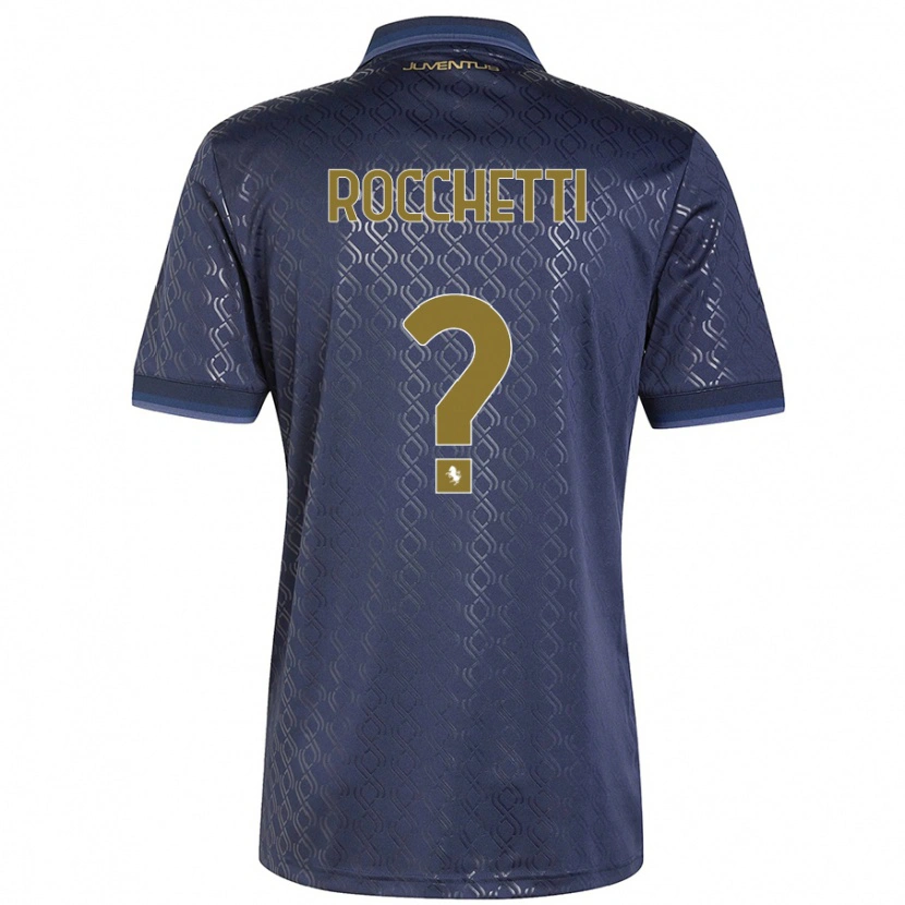 Danxen Mujer Camiseta Edoardo Rocchetti #0 Azul Marino Equipación Tercera 2024/25 La Camisa México