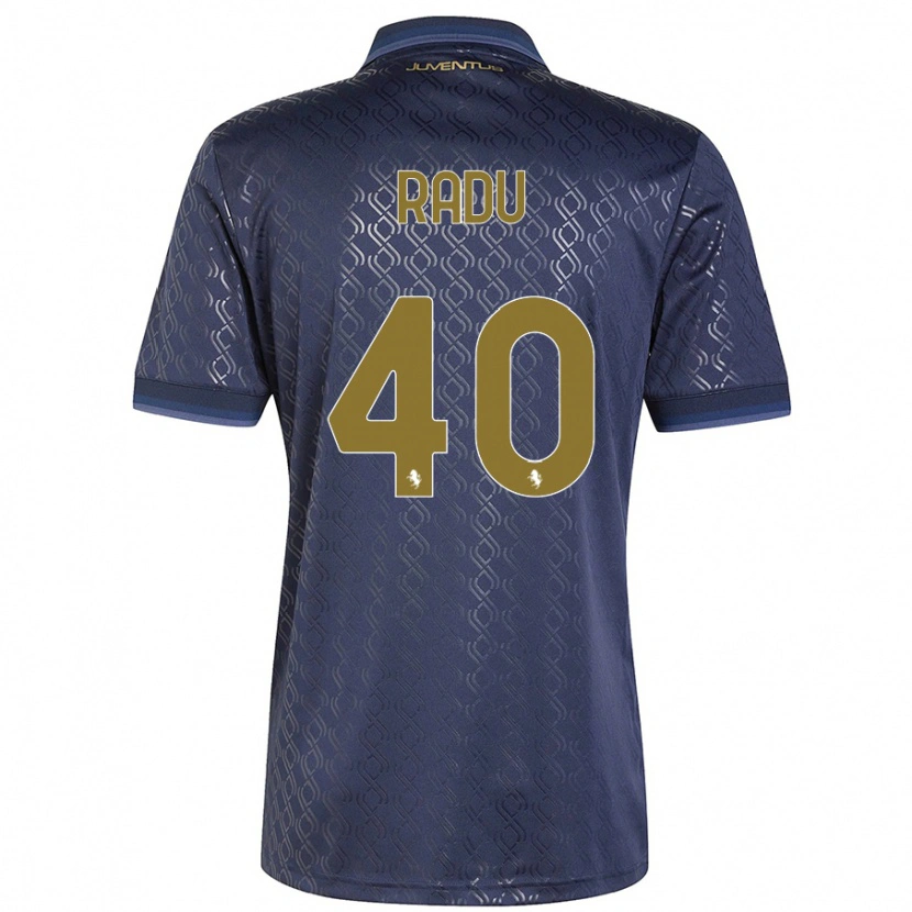 Danxen Mujer Camiseta Riccardo Radu #40 Azul Marino Equipación Tercera 2024/25 La Camisa México
