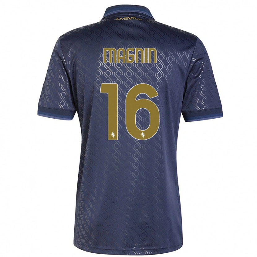 Danxen Mujer Camiseta Pauline Peyraud-Magnin #16 Azul Marino Equipación Tercera 2024/25 La Camisa México