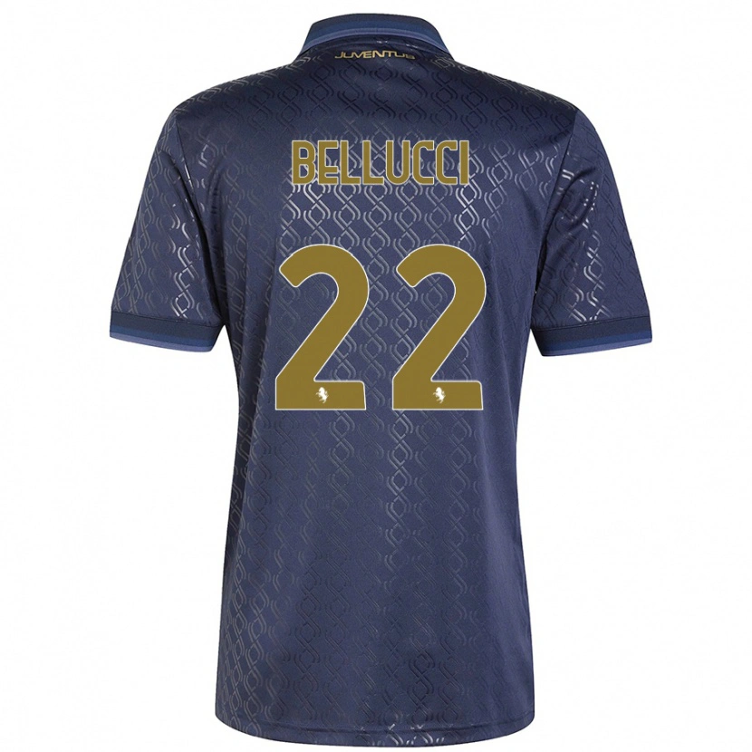 Danxen Mujer Camiseta Melissa Bellucci #22 Azul Marino Equipación Tercera 2024/25 La Camisa México