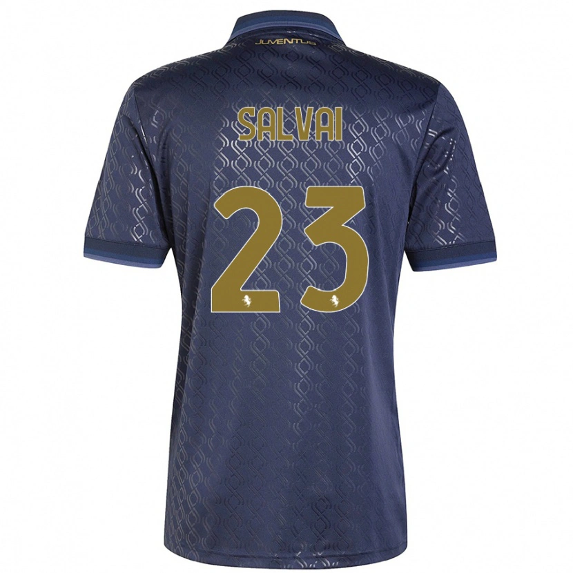 Danxen Mujer Camiseta Cecilia Salvai #23 Azul Marino Equipación Tercera 2024/25 La Camisa México