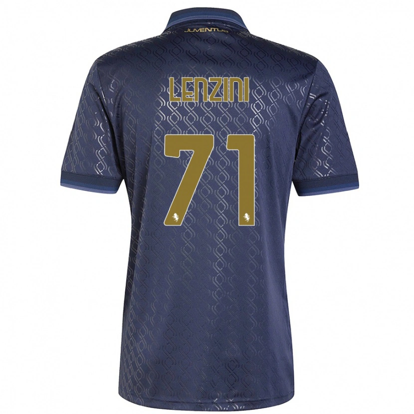 Danxen Mujer Camiseta Martina Lenzini #71 Azul Marino Equipación Tercera 2024/25 La Camisa México