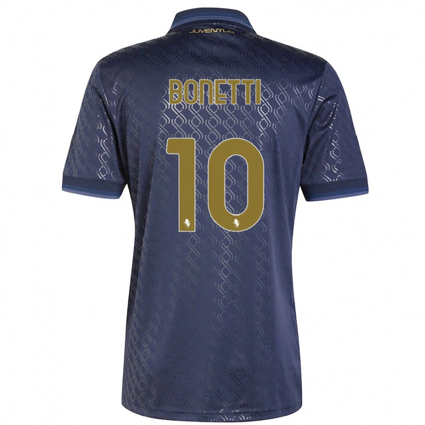 Danxen Mujer Camiseta Andrea Bonetti #10 Azul Marino Equipación Tercera 2024/25 La Camisa México