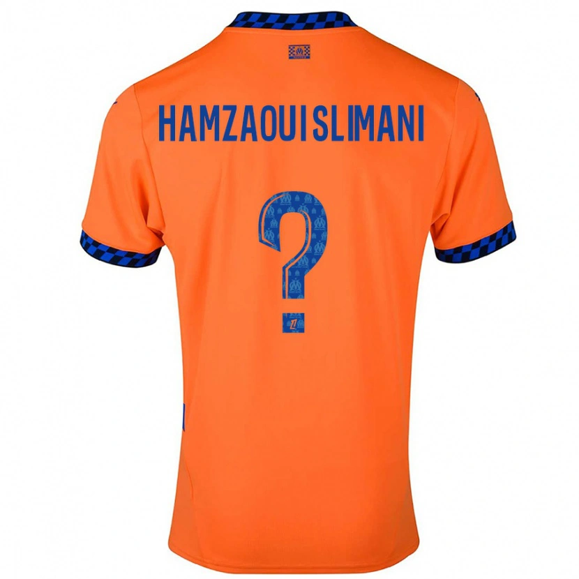 Danxen Mujer Camiseta Hilan Hamzaoui Slimani #0 Naranja Azul Oscuro Equipación Tercera 2024/25 La Camisa México