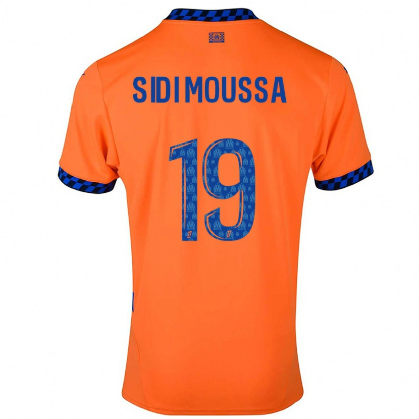 Danxen Mujer Camiseta Salima Sidi Moussa #19 Naranja Azul Oscuro Equipación Tercera 2024/25 La Camisa México