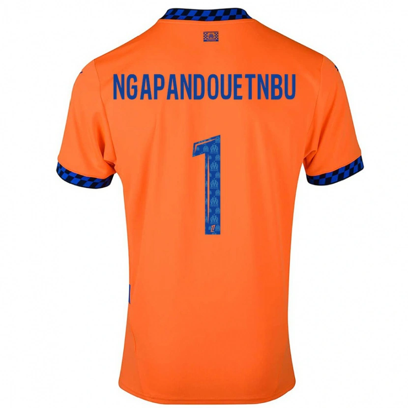 Danxen Mujer Camiseta Simon Ngapandouetnbu #1 Naranja Azul Oscuro Equipación Tercera 2024/25 La Camisa México