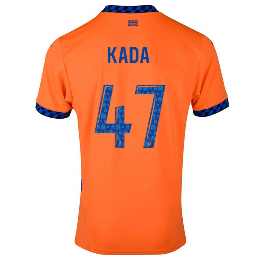 Danxen Mujer Camiseta Joakim Kada #47 Naranja Azul Oscuro Equipación Tercera 2024/25 La Camisa México