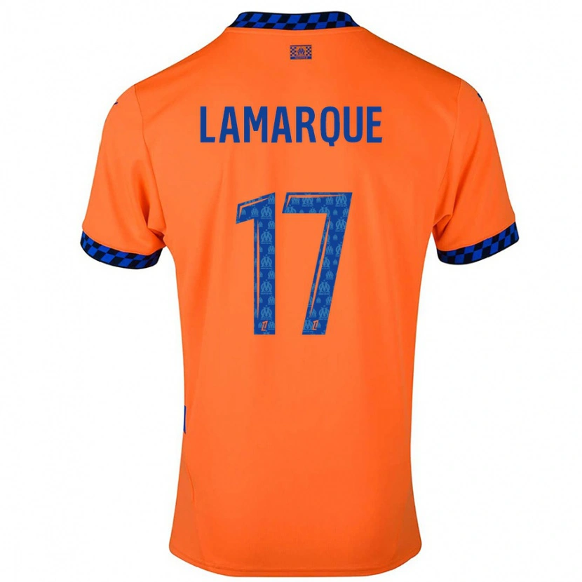Danxen Mujer Camiseta Alais Lamarque #17 Naranja Azul Oscuro Equipación Tercera 2024/25 La Camisa México