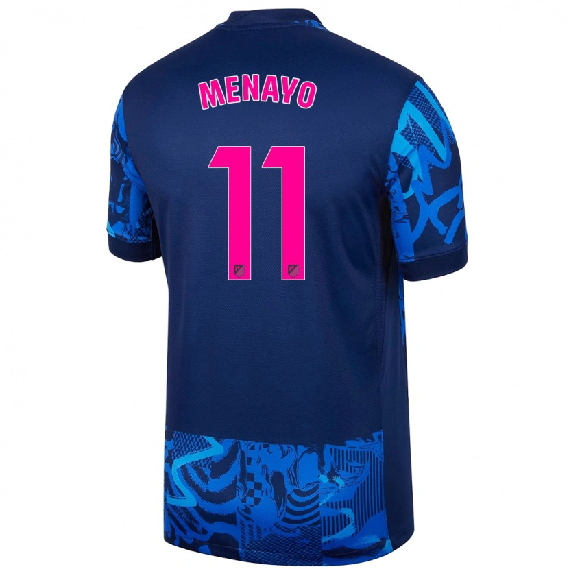 Danxen Mujer Camiseta Carmen Menayo #11 Azul Real Equipación Tercera 2024/25 La Camisa México