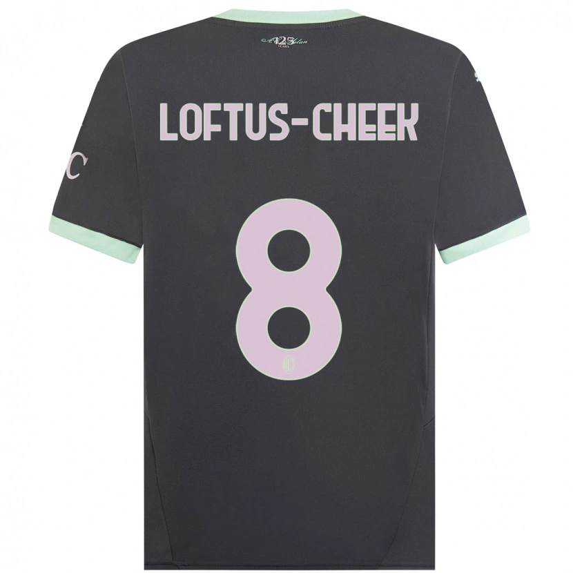 Danxen Mujer Camiseta Ruben Loftus-Cheek #8 Gris Equipación Tercera 2024/25 La Camisa México