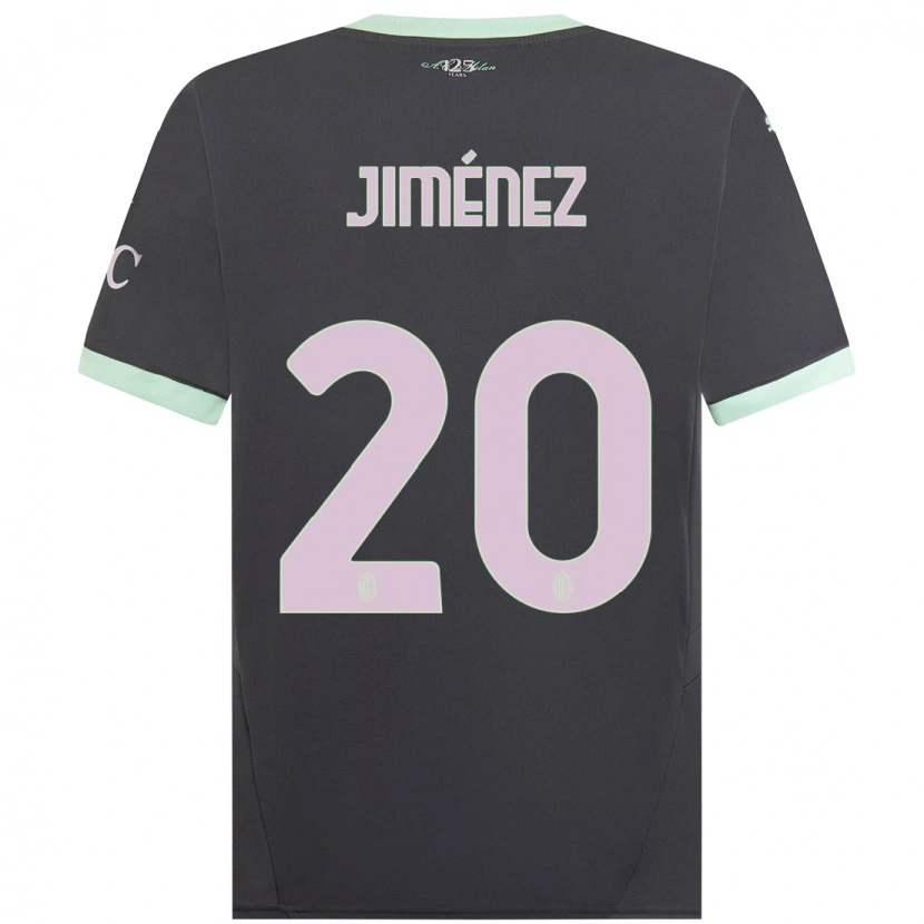 Danxen Mujer Camiseta Álex Jiménez #20 Gris Equipación Tercera 2024/25 La Camisa México
