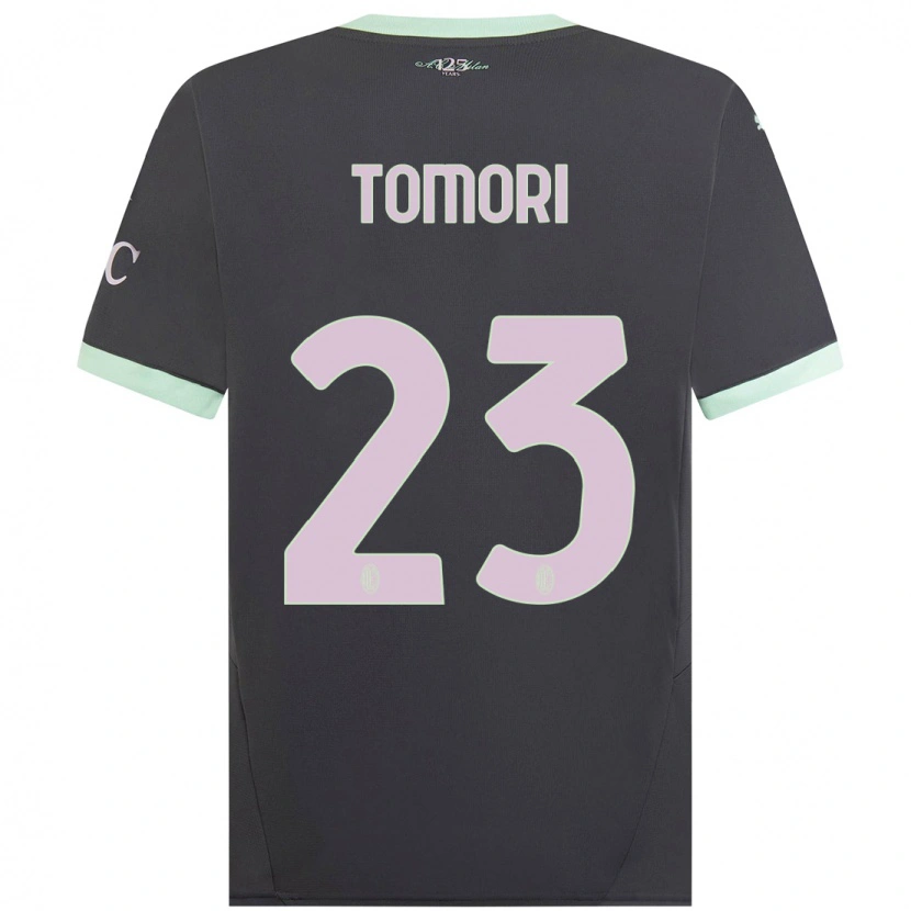 Danxen Mujer Camiseta Fikayo Tomori #23 Gris Equipación Tercera 2024/25 La Camisa México