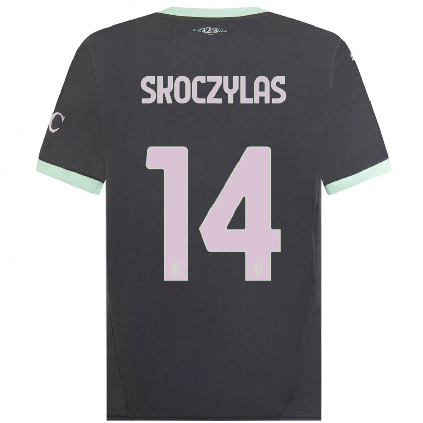 Danxen Mujer Camiseta Mateusz Skoczylas #14 Gris Equipación Tercera 2024/25 La Camisa México
