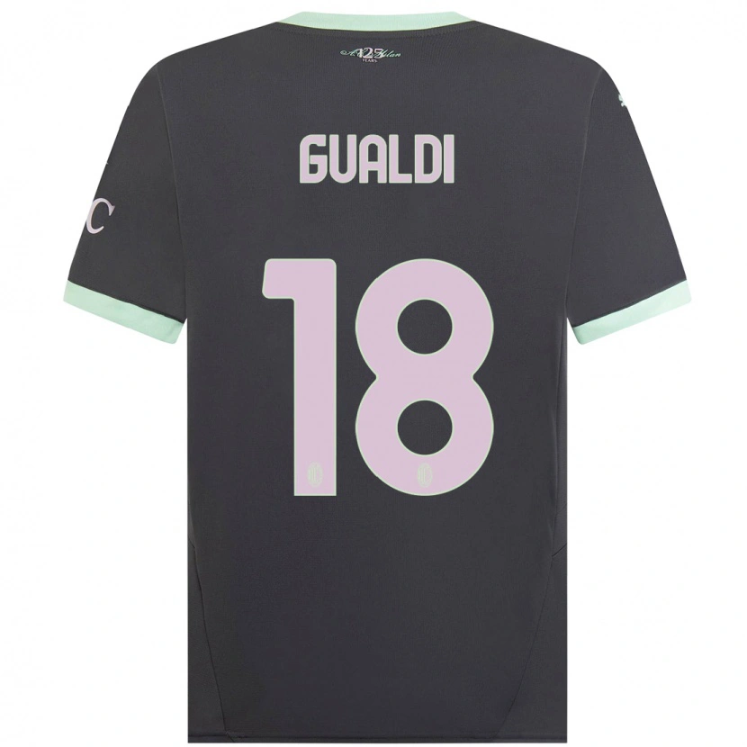 Danxen Mujer Camiseta Andrea Gualdi #18 Gris Equipación Tercera 2024/25 La Camisa México