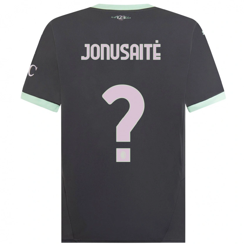 Danxen Mujer Camiseta Rimantė Jonušaitė #0 Gris Equipación Tercera 2024/25 La Camisa México