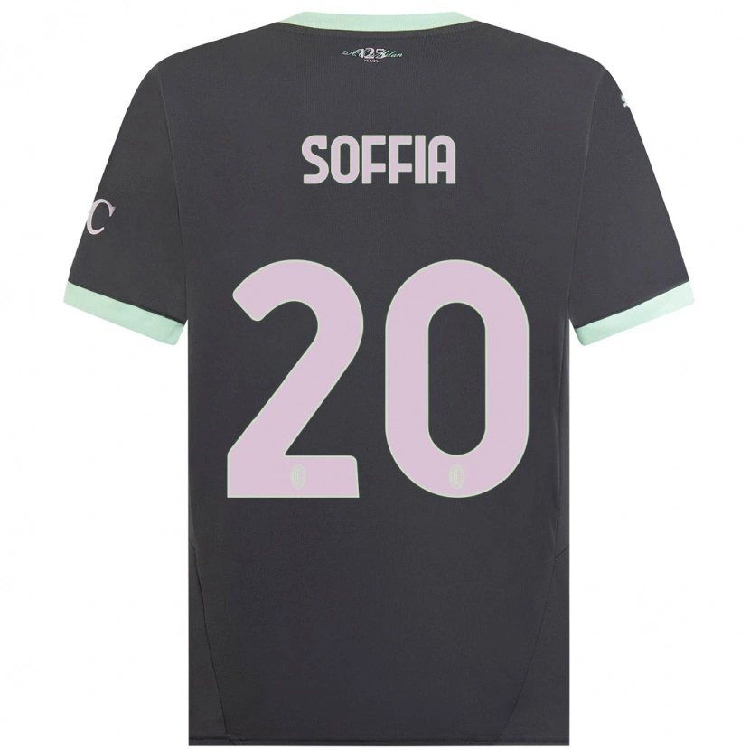 Danxen Mujer Camiseta Angelica Soffia #20 Gris Equipación Tercera 2024/25 La Camisa México