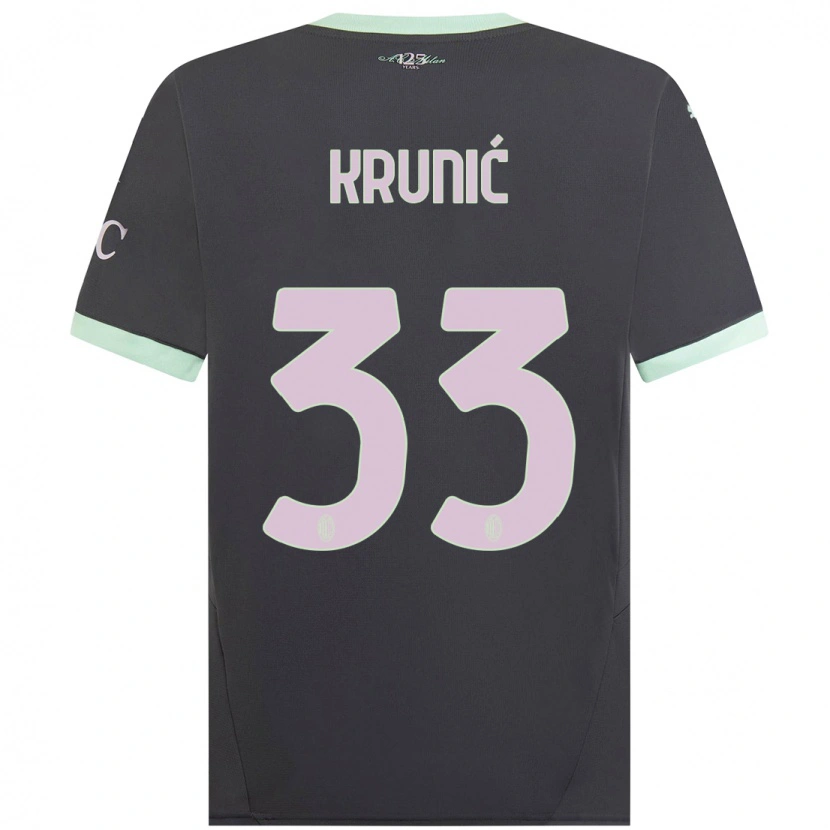 Danxen Mujer Camiseta Rade Krunic #33 Gris Equipación Tercera 2024/25 La Camisa México