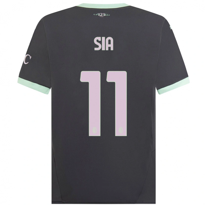 Danxen Mujer Camiseta Diego Sia #11 Gris Equipación Tercera 2024/25 La Camisa México