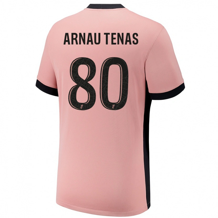 Danxen Mujer Camiseta Arnau Tenas #80 Rosa Óxido Equipación Tercera 2024/25 La Camisa México