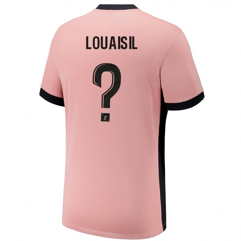 Danxen Mujer Camiseta Kévin Louaisil #0 Rosa Óxido Equipación Tercera 2024/25 La Camisa México