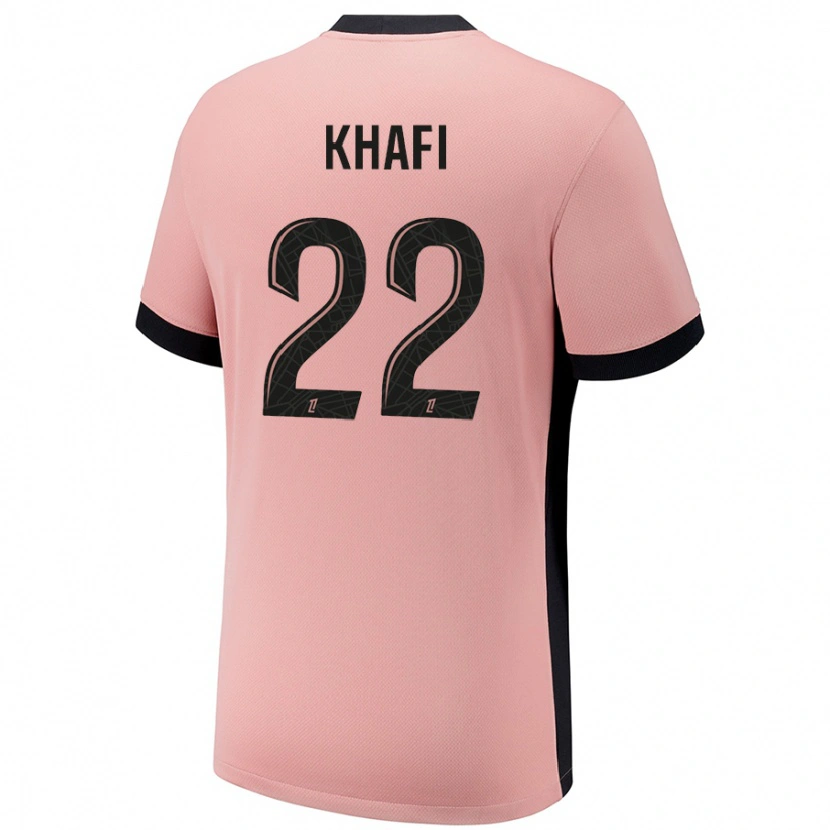 Danxen Mujer Camiseta Yanis Khafi #22 Rosa Óxido Equipación Tercera 2024/25 La Camisa México