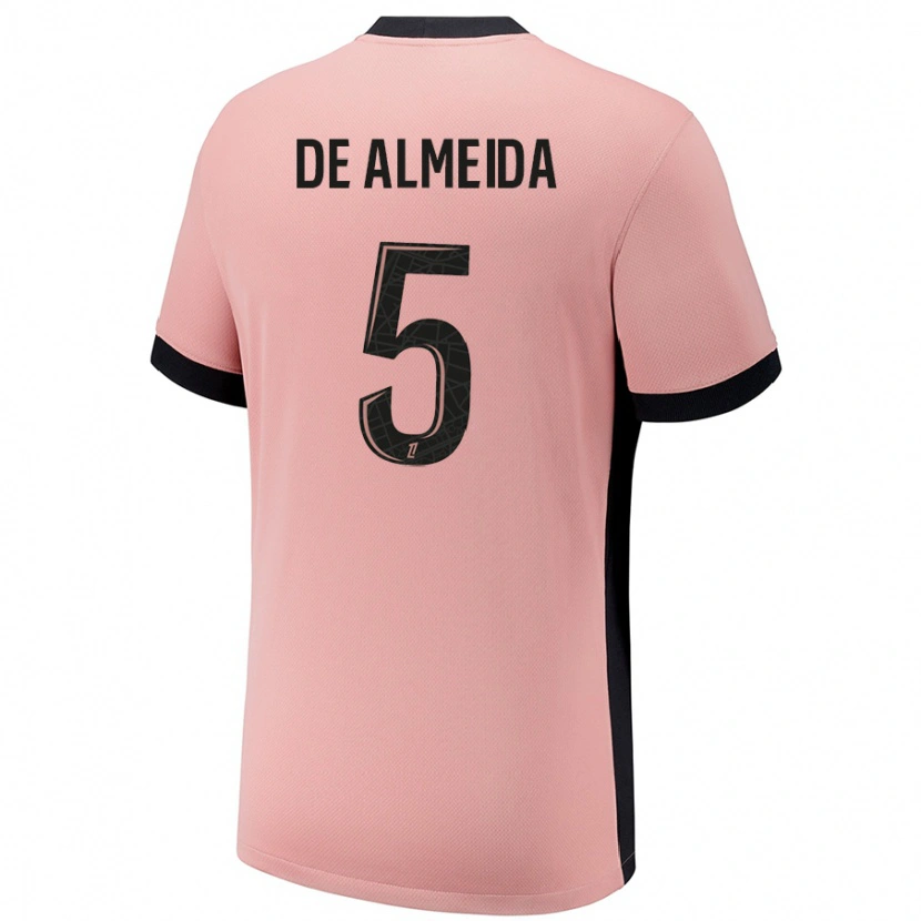 Danxen Mujer Camiseta Élisa De Almeida #5 Rosa Óxido Equipación Tercera 2024/25 La Camisa México