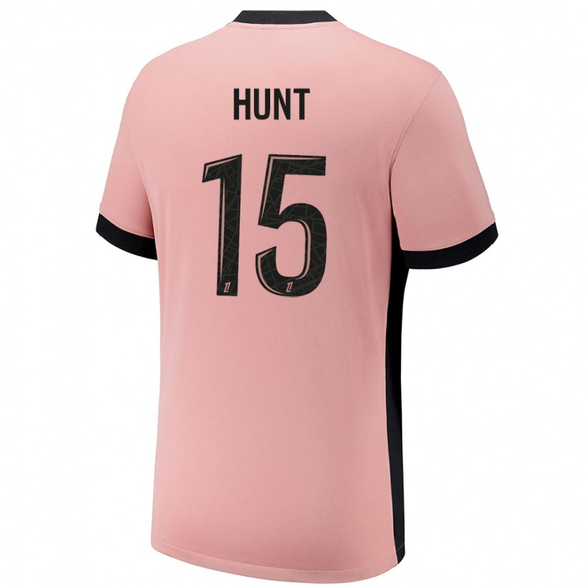 Danxen Mujer Camiseta Clare Hunt #15 Rosa Óxido Equipación Tercera 2024/25 La Camisa México