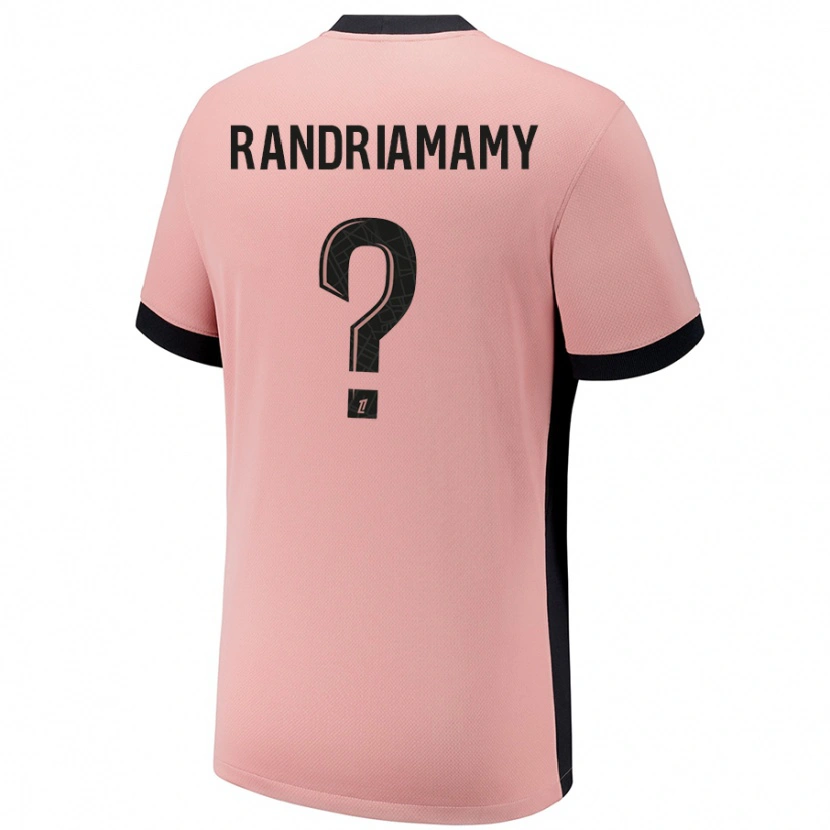 Danxen Mujer Camiseta Mathyas Randriamamy #0 Rosa Óxido Equipación Tercera 2024/25 La Camisa México