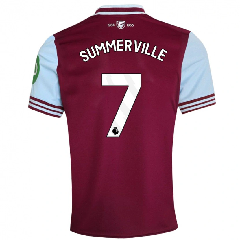 Danxen Niño Camiseta Crysencio Summerville #7 Rojo Oscuro 1ª Equipación 2024/25 La Camisa México