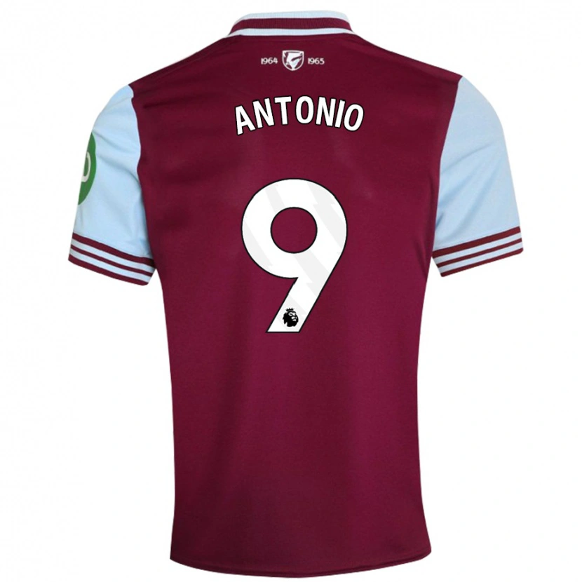 Danxen Niño Camiseta Michail Antonio #9 Rojo Oscuro 1ª Equipación 2024/25 La Camisa México