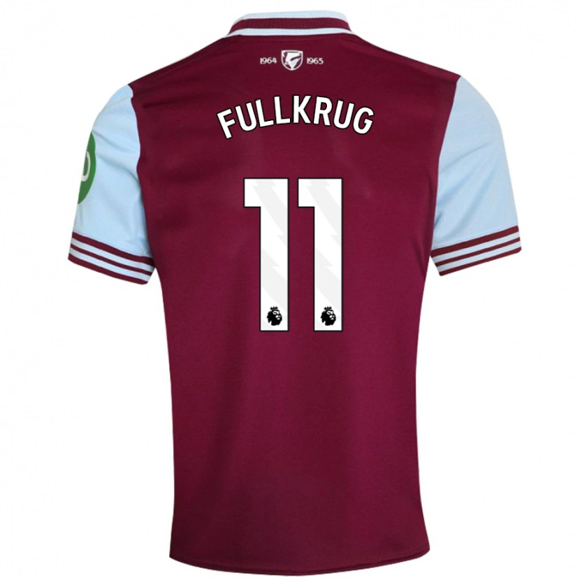 Danxen Niño Camiseta Niclas Füllkrug #11 Rojo Oscuro 1ª Equipación 2024/25 La Camisa México