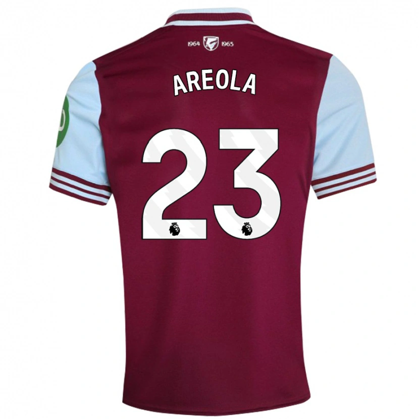 Danxen Niño Camiseta Alphonse Areola #23 Rojo Oscuro 1ª Equipación 2024/25 La Camisa México