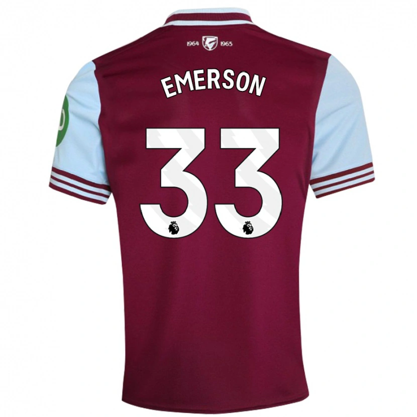 Danxen Niño Camiseta Emerson #33 Rojo Oscuro 1ª Equipación 2024/25 La Camisa México
