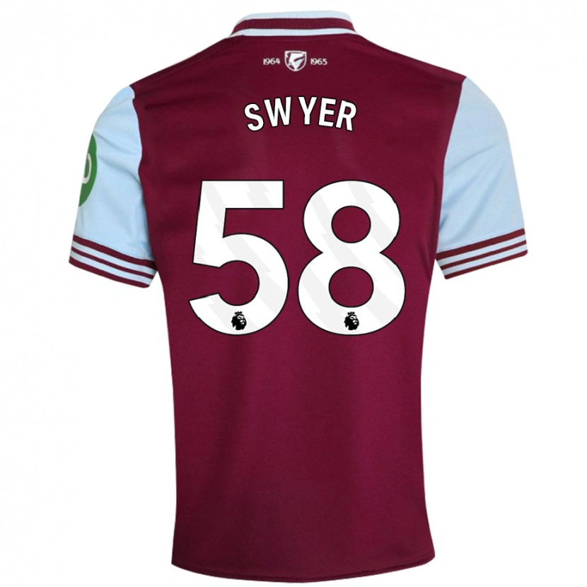 Danxen Niño Camiseta Kamarai Swyer #58 Rojo Oscuro 1ª Equipación 2024/25 La Camisa México